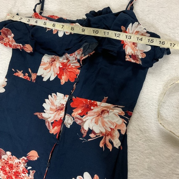 Floral Ruffle Strap Maxi Dress - Picture 8 of 14